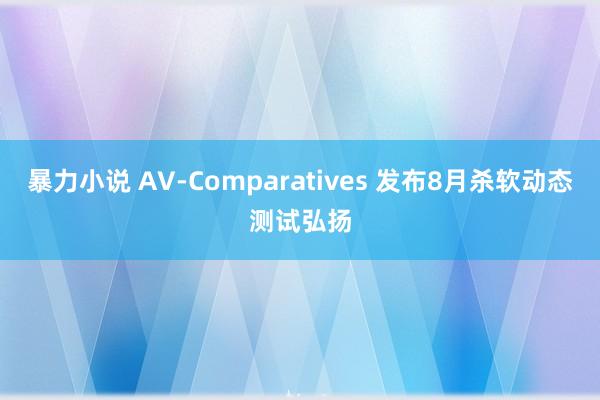 暴力小说 AV-Comparatives 发布8月杀软动态测试弘扬